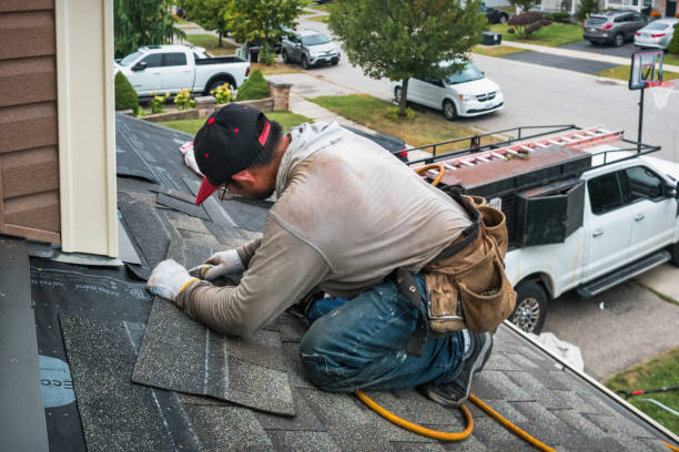 Professional Roofing technician working in French Camp, CA